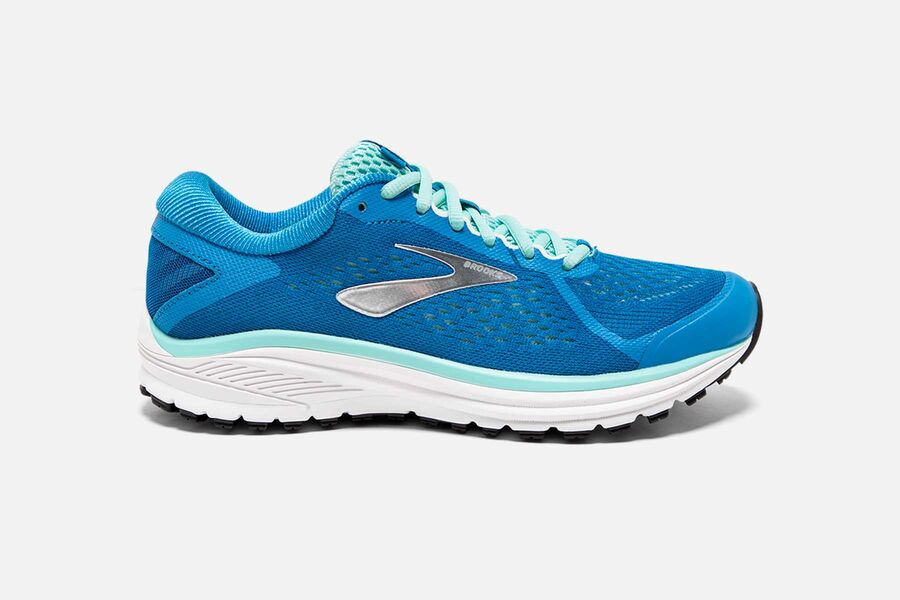 Brooks Aduro 6 Mens Australia - Road Running Shoes - Blue/Silver/White (415-TYXLM)